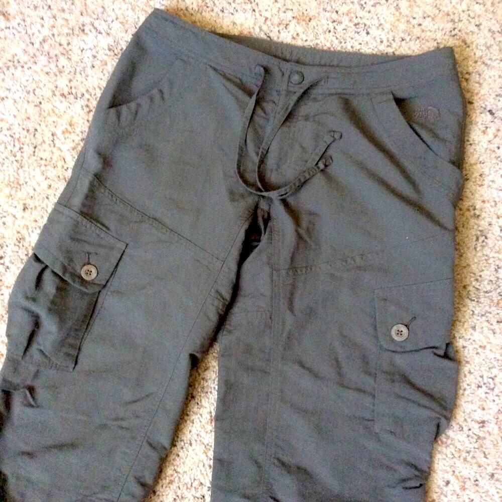 RETRO ‘08 THE NORTH FACE CLIMB HIKE OUTDOOR NYLON GUSSETED CAPRIS SZ 10